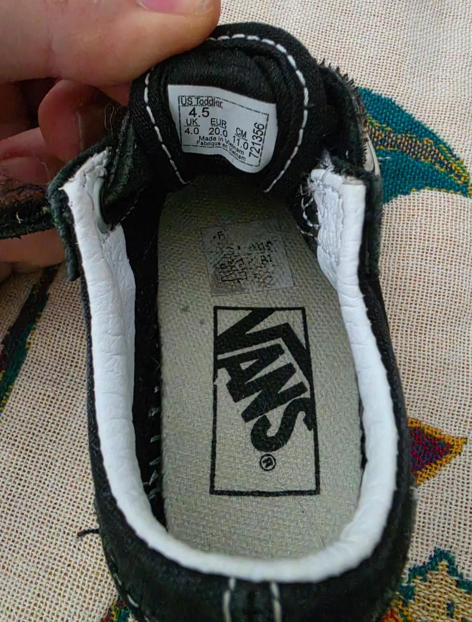 Baskets Vans, taille 20 – photo 3